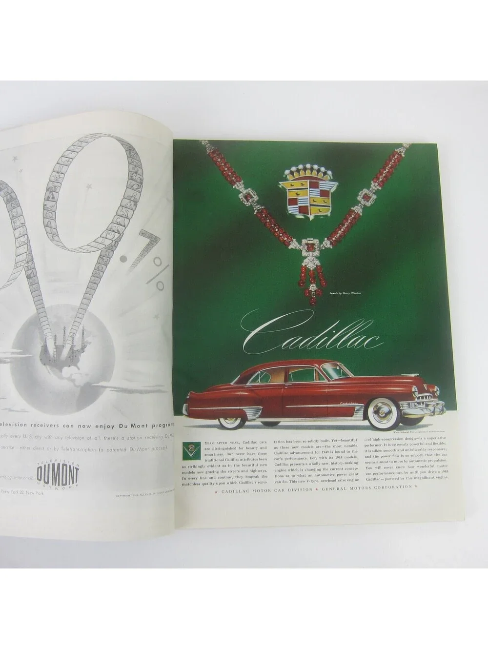 Vintage FORTUNE Magazine April 1949 Thomas Fransioli Cover Lincoln Cadillac Ads